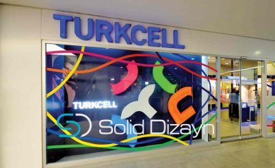 TURKCELL HAREKETLİ VİTRİN DEKORU