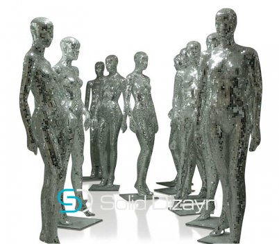 AYNA KAPLAMA DEKORATİF HEYKELLER