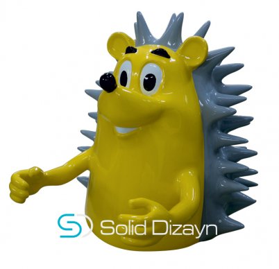 ANİMASYON MASKOT KİRPİ HEYKELİ