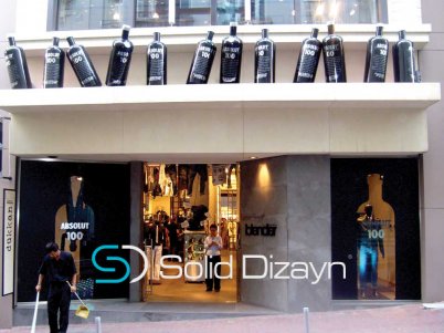 ABSOLUT VİTRİN DEKORU